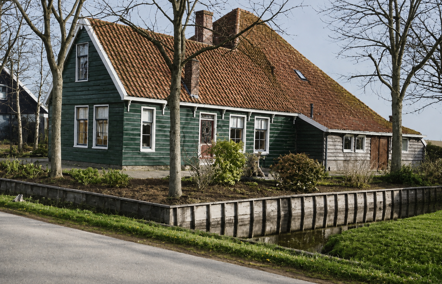 Voorkant van de boerderij - 2001